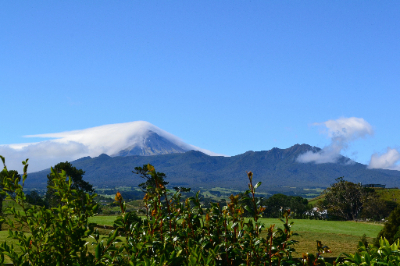 Mt Egmont and the Pouakai Range.